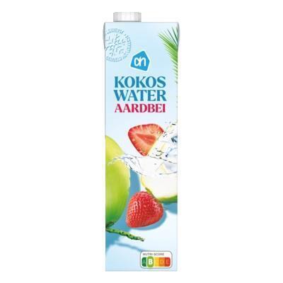AH Kokoswater aardbei (1L)