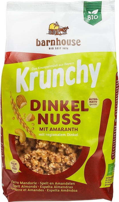 krunchy amaranth spelt & noten (zak, 375g)