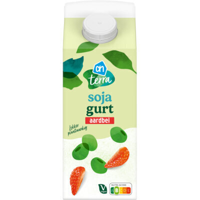 AH Terra Soja gurt aardbei (0.75L)