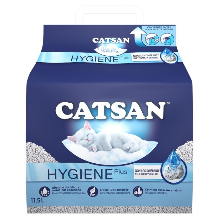 Catsan Hygiëne Plus - Kattenbakvulling - 11, 5L (11.5L)