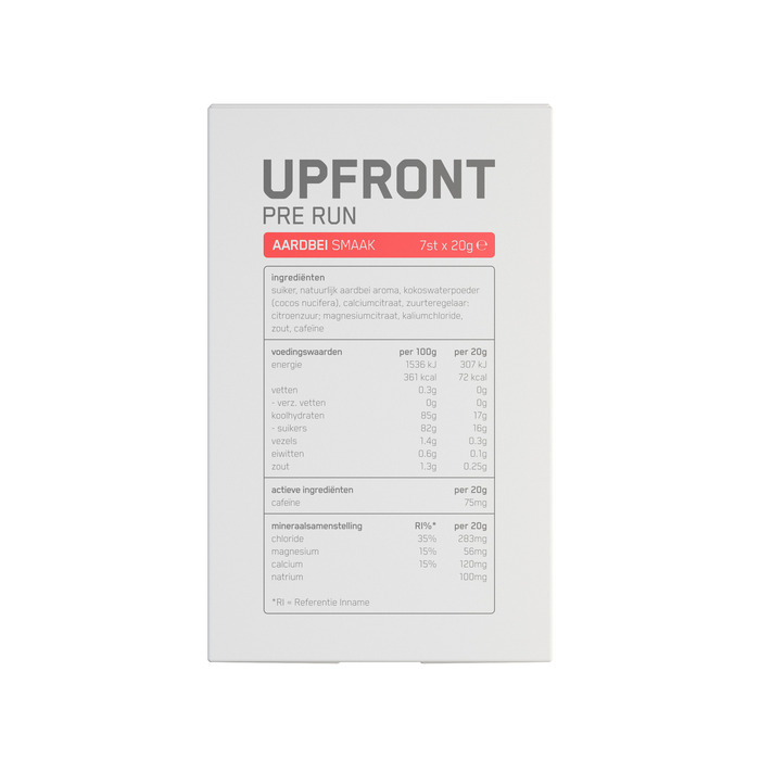 Upfront Pre run aardbei smaak (140g)
