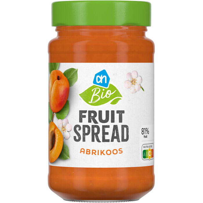 AH Biologisch Abrikoos fruitspread (250g)