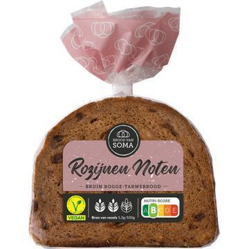 Roggebrood rozijnen-noten (Zak, 400g)