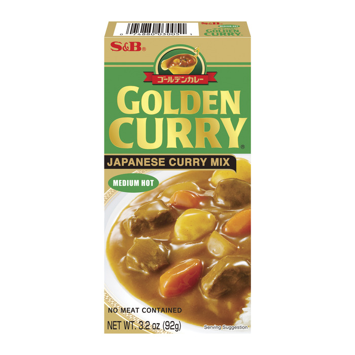 S&B Golden curry Japenese mix medium hot (92g)