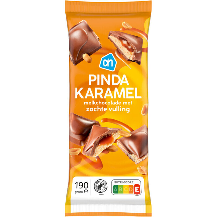 AH Reep melkchocolade pinda karamel (190g)