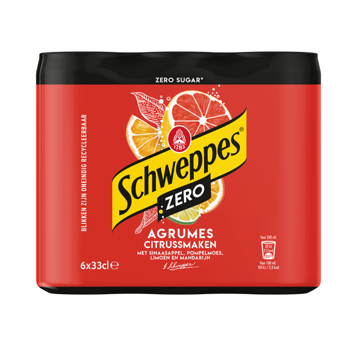 Schweppes Zero Agrumes 6 x 33 cl (6 × 33cl)