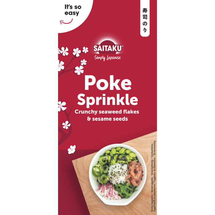 Saitaku Poke Sprinkle Crunchy Seaweed Flakes & Sesame Seeds 10g (10g)