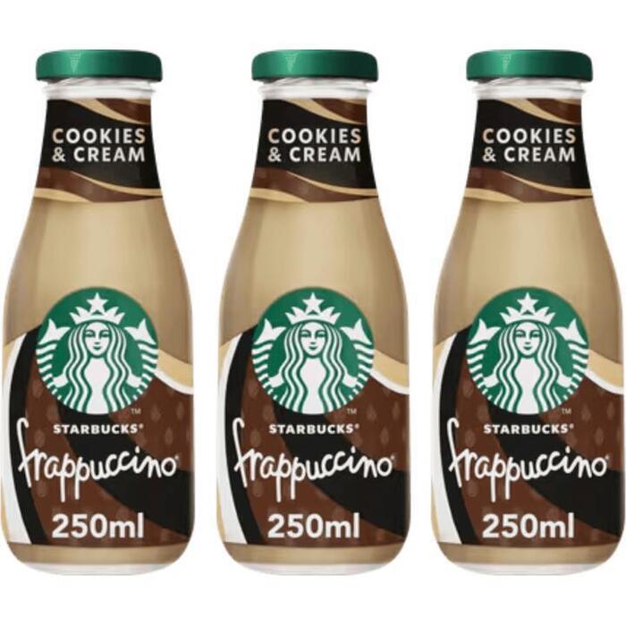 Starbucks Cookies & Cream Frappuccino ijskoffie 3 x 250ml