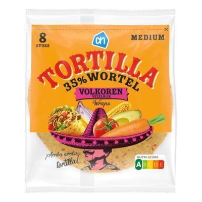 AH Tortilla 35% wortel volkoren wraps (320g)