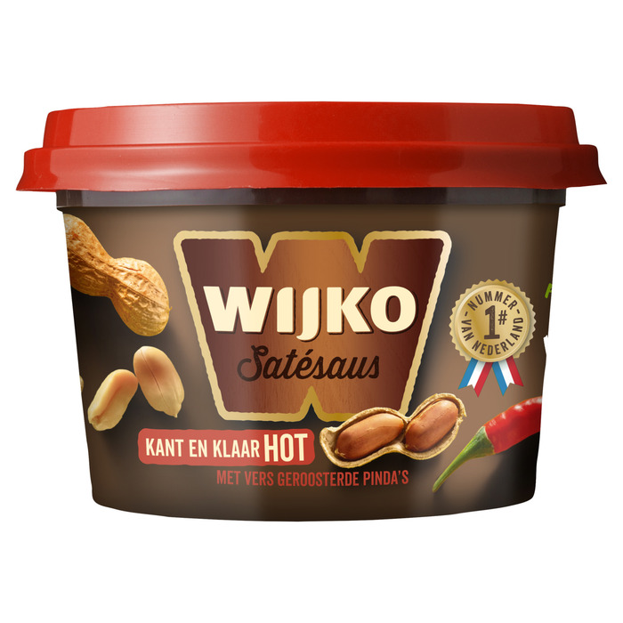 Wijko Satésaus hot kant en klaar 120 g (120g)