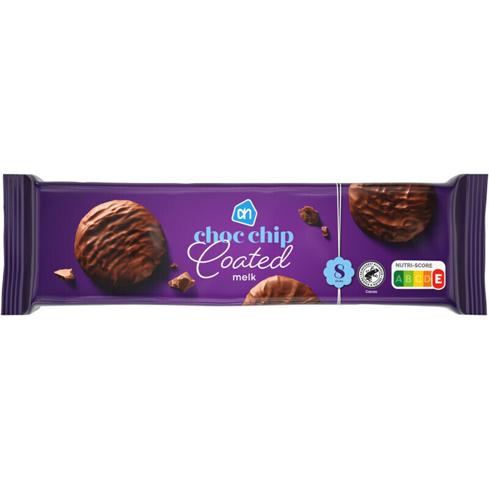 AH Choc chip omhuld met melkchocolade (175g)