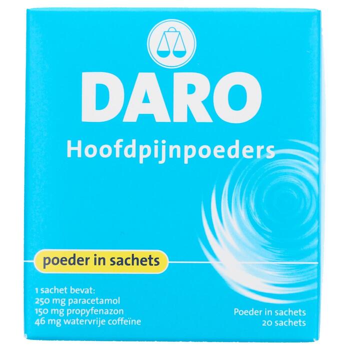 Daro Hoofdpijn poeders (20 st.)