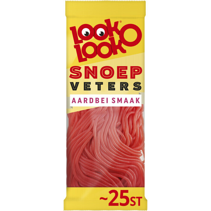 Look-O-Look aarbeien veters (Zak, 125g)