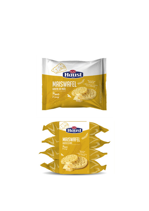 Haust Maïswafels kaas (4 × 26g)