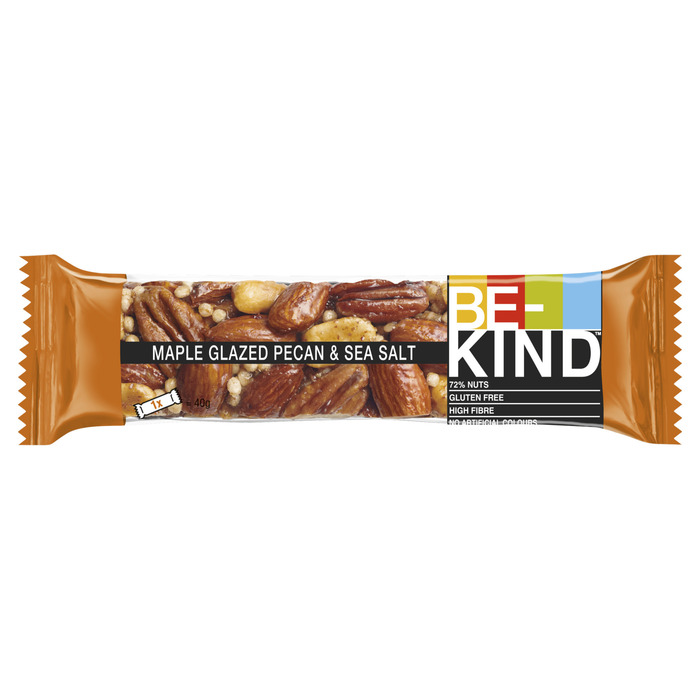 BE-KIND Maple Glazed Pecan & SeaSalt notenreep glutenvrij 40 g (40g)