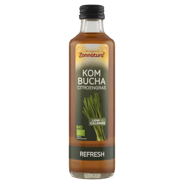 Zonnatura Biologische Kombucha Citroengras 250ml (250ml)