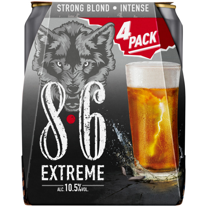 8.6 Extreme Intense Strong Beer 500ML (4 × 0.5L)