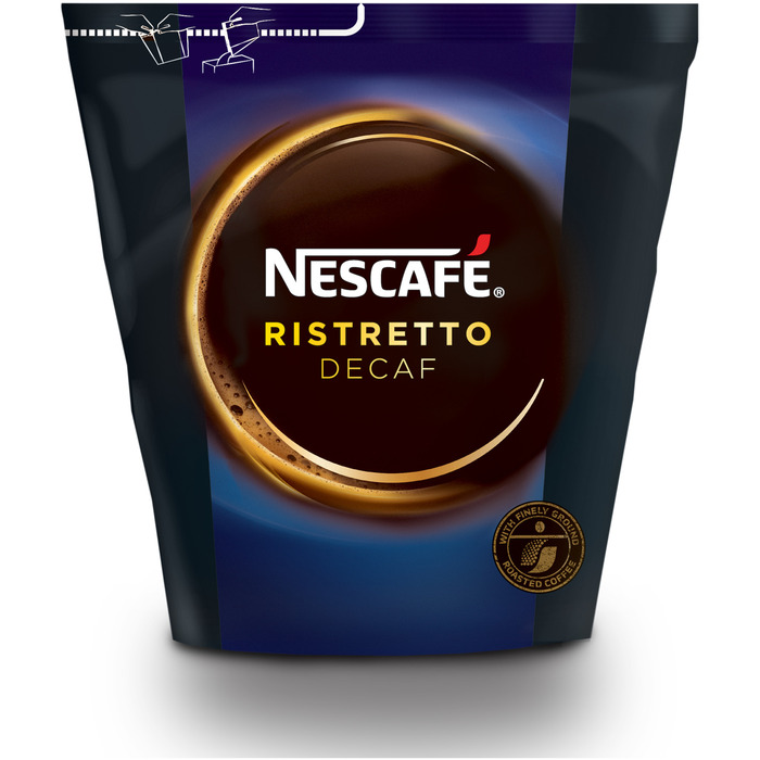 NESCAFE RISTRETTO Instant Koffie Decaffeinated 1x250 Gram Zak (250g)
