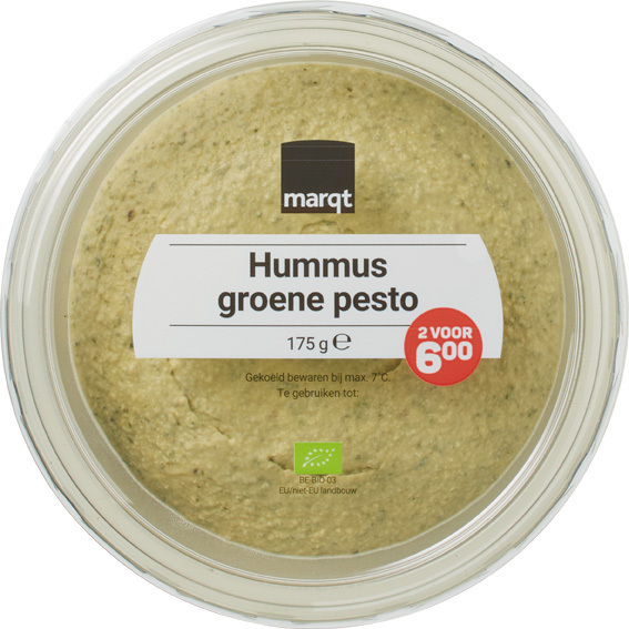 Hummus groene pesto (175g)