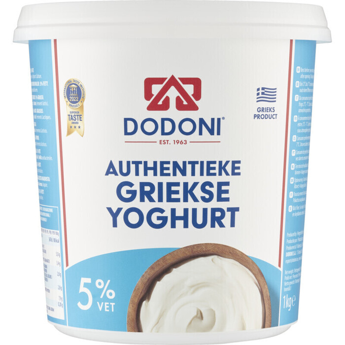 Dodoni Griekse yoghurt 5% vet (1kg)