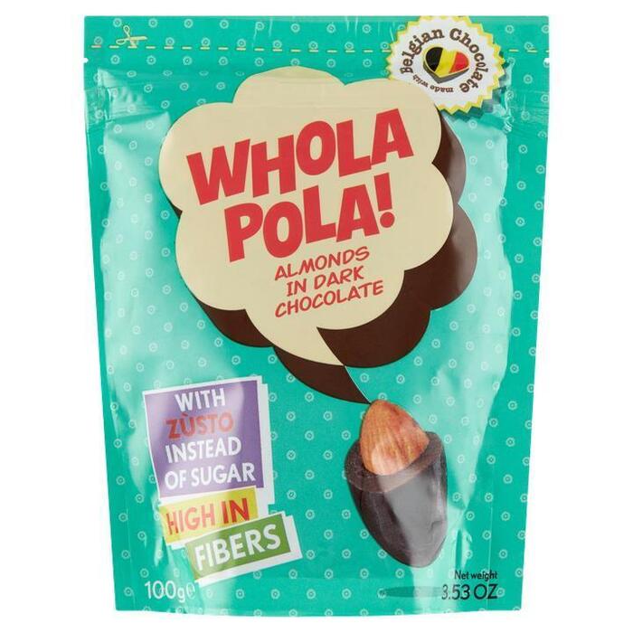 Whola Pola! Almonds in Dark Chocolate 100g (100g)