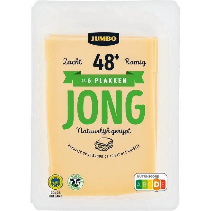 Jumbo Jonge Kaas 48+ Plakken 190g (190g)