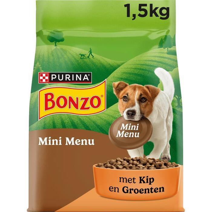 Bonzo Mini menu adult kip hondenvoer droog (1.5kg)