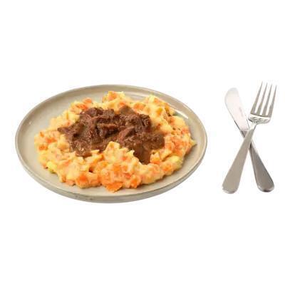 Hollandse stamppot hutspot met hachee (500g)