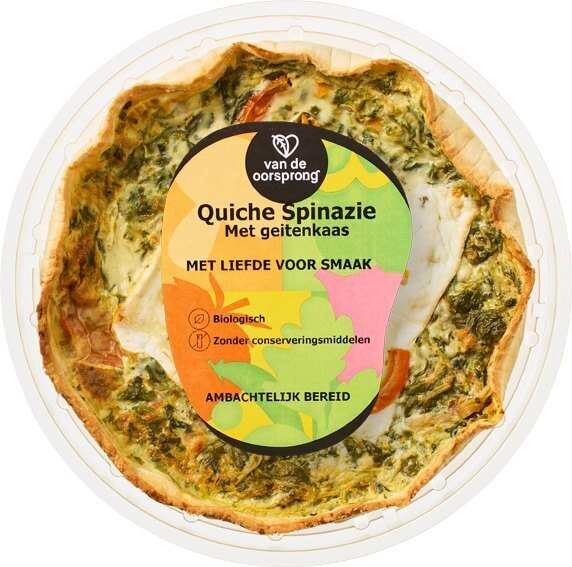 Quiche spinazie geitenkaas (350g)