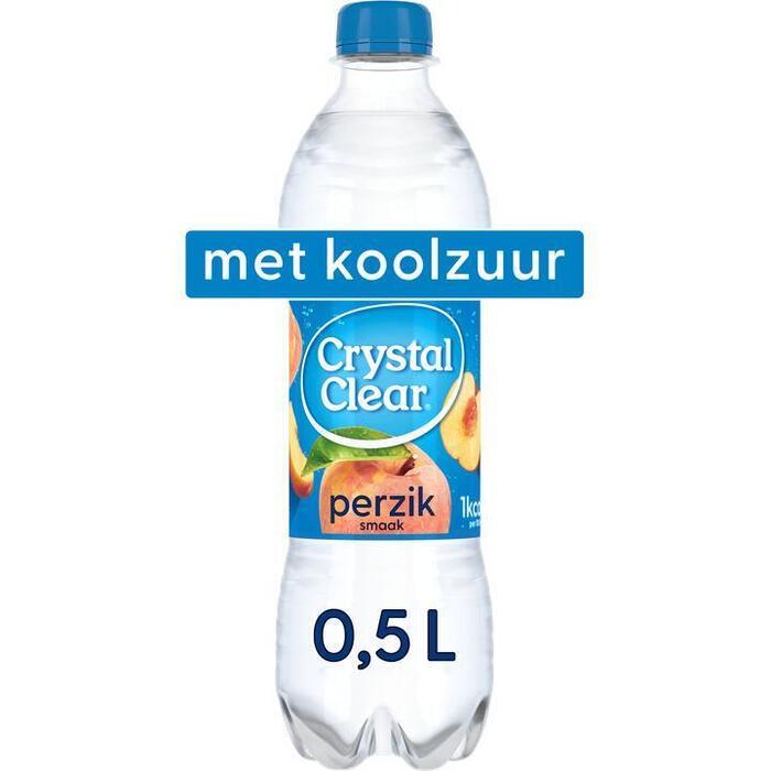 Crystal Clear Sparkling Peach Fles 0,5L (Fles, 0.5L)