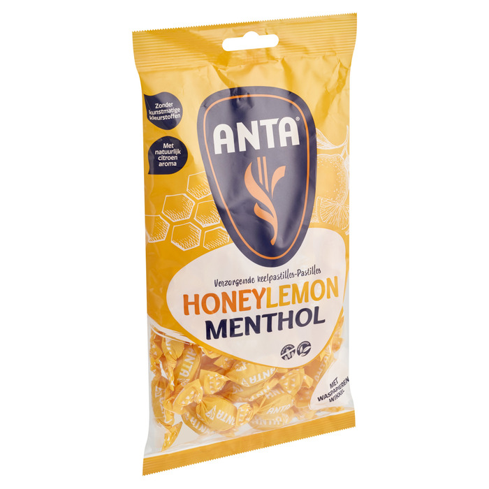 ANTA flu Honey Lemon Menthol keelpastille 275g (Zak, 275g)