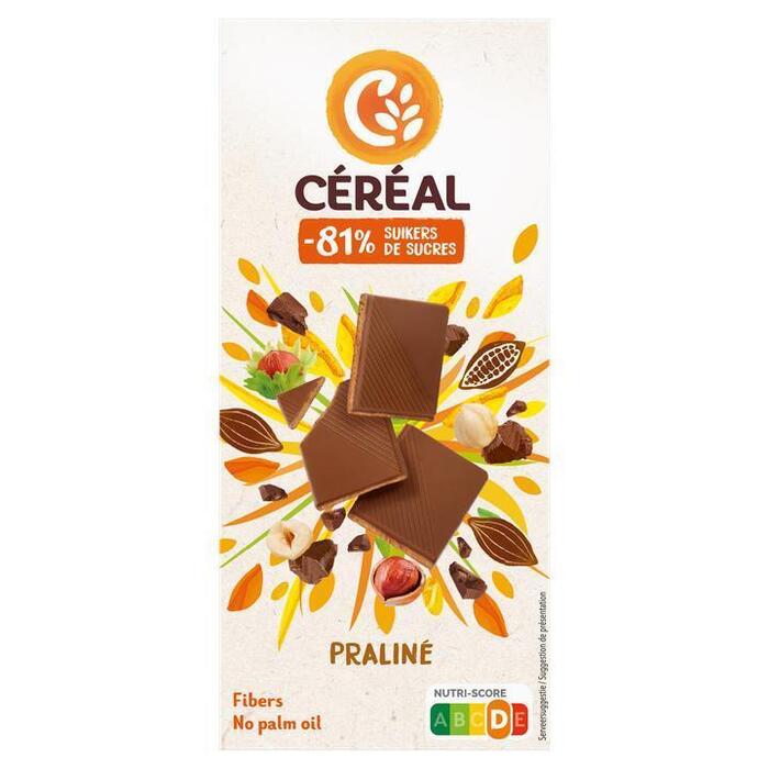 Céréal Minder Suikers Melkchocolade Praliné 100g (reep, 100g)