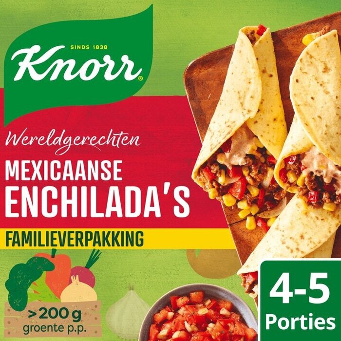 Knorr Wereldgerechten Maaltijdpakket Mexicaanse Enchilada's XXL 328 g (329g)