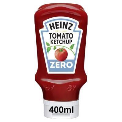 Heinz Tomaten Ketchup Zonder Toegevoegde Suikers & Zout 400 ml Fles (40cl)