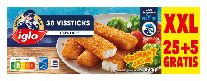 Vissticks XXL (doos, 30 × 28g)