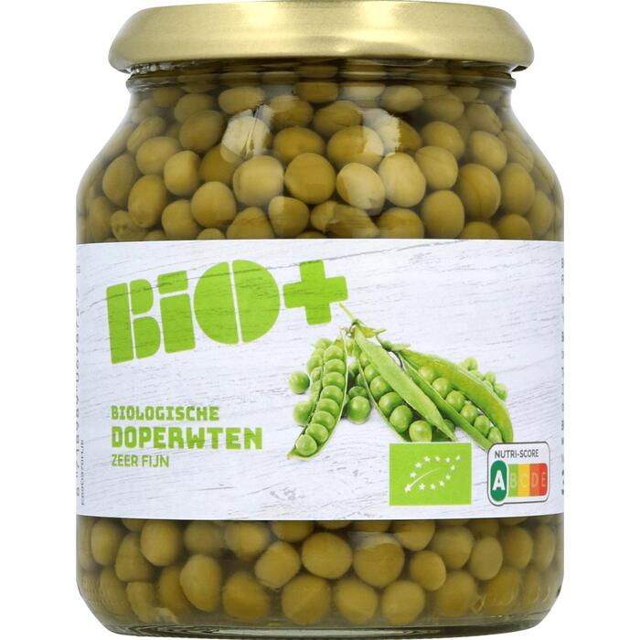 Bio+ doperwten e.f. 350ml (Pot, 340g)