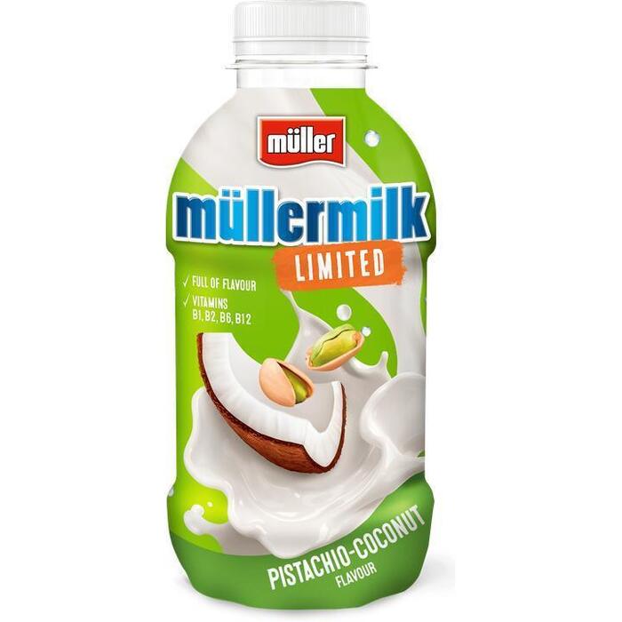 Müllermilk Pistachie-Kokosnoot 376 ml (400g)