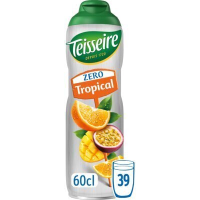 Teisseire Zero Suiker Tropical Siroop 60 cl (0.6L)