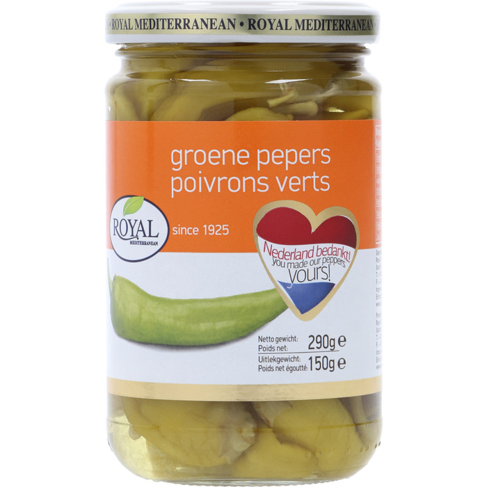 Groene Pepers (Pot, 290g)