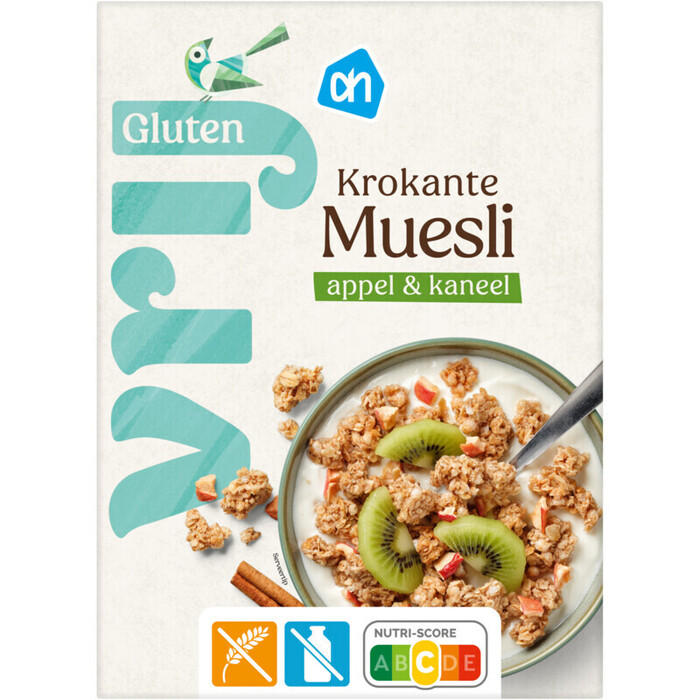 AH Glutenvrij Krokante muesli appel kaneel (300g)