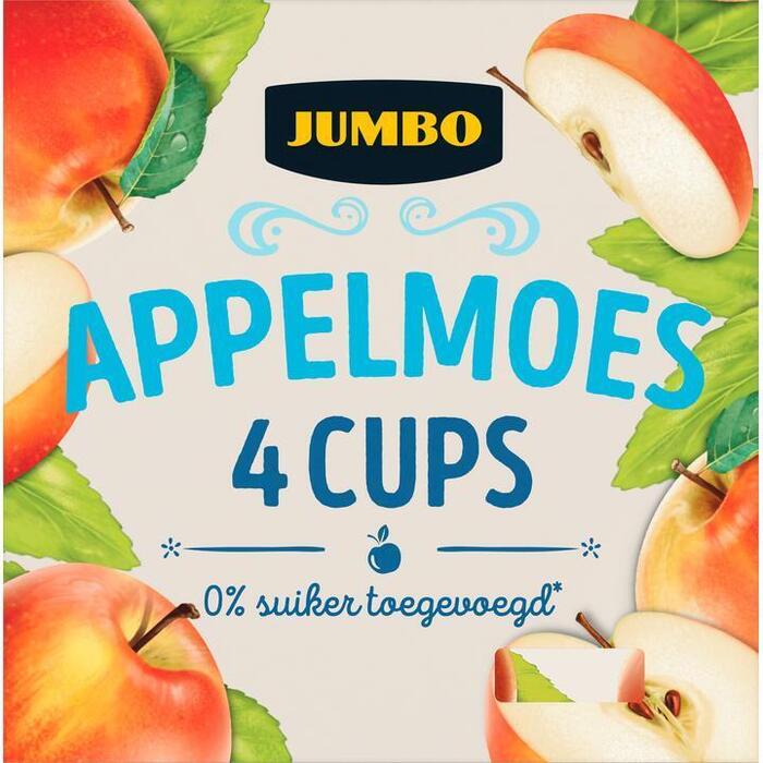 Jumbo 100% Appelmoes 4 Stuks (4 × 100g)