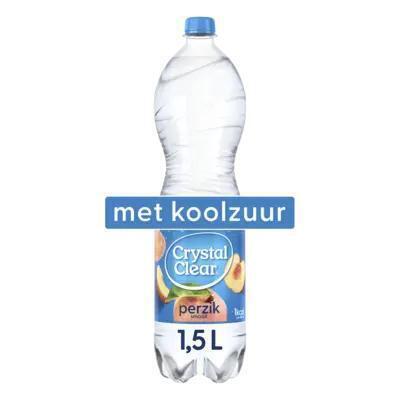 Crystal Clear Peach Flavour (plastic fles, 1.5L)