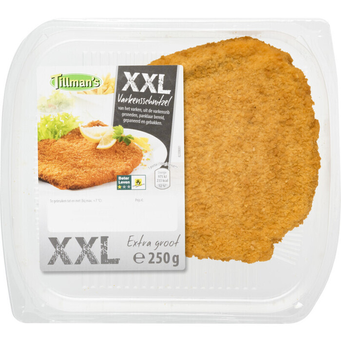 Tillman's XXL schnitzel voorgegaard (bak, 250g)