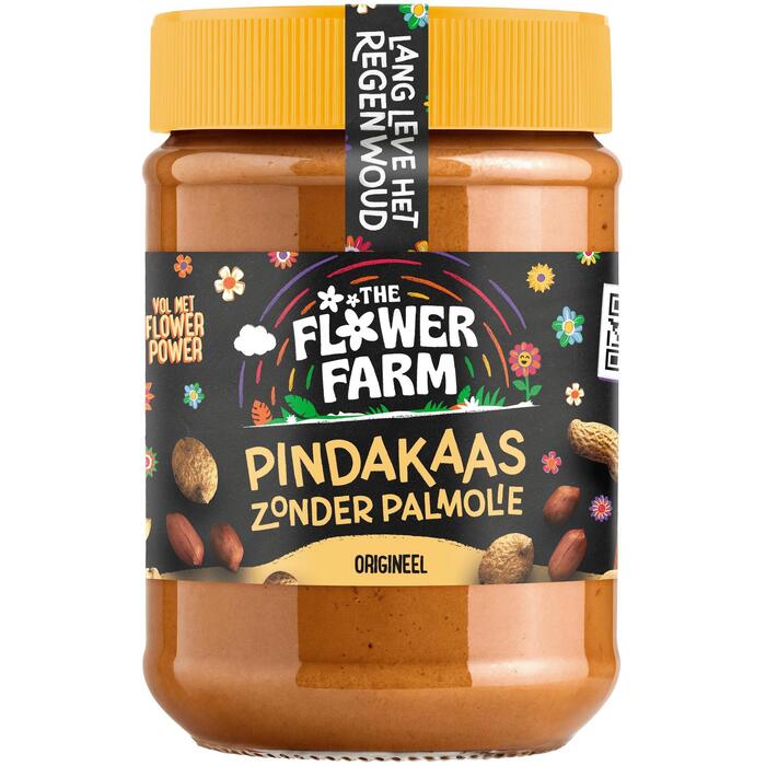 Flower Farm Pindakaas zonder palmolie (Pot, 350g)