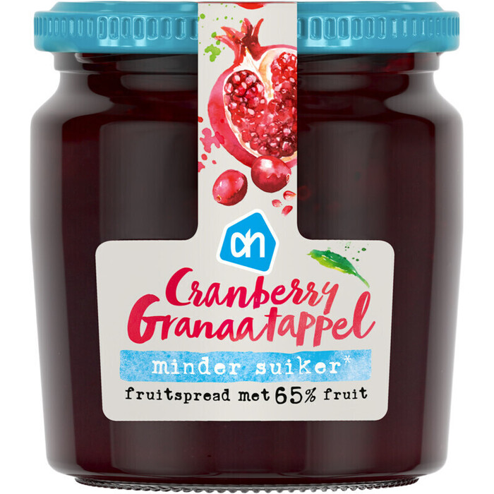 AH Cranberry- granaatappel fruitspread (335g)