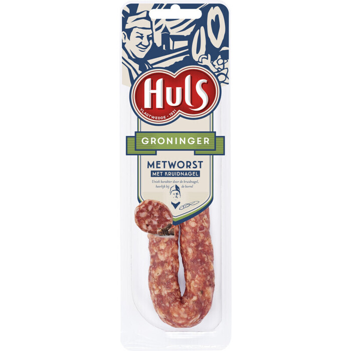 Huls Groninger metworst 1 stuk (Pak, 110g)