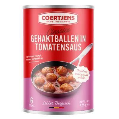 Coertjens gehaktballen in tomatensaus 425 gram blik (425g)