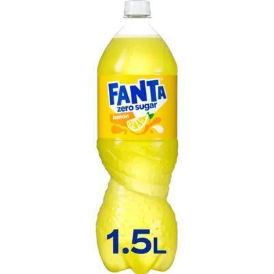Fanta Zero Lemon PET Fles 1, 5L (Fles, 1.5L)