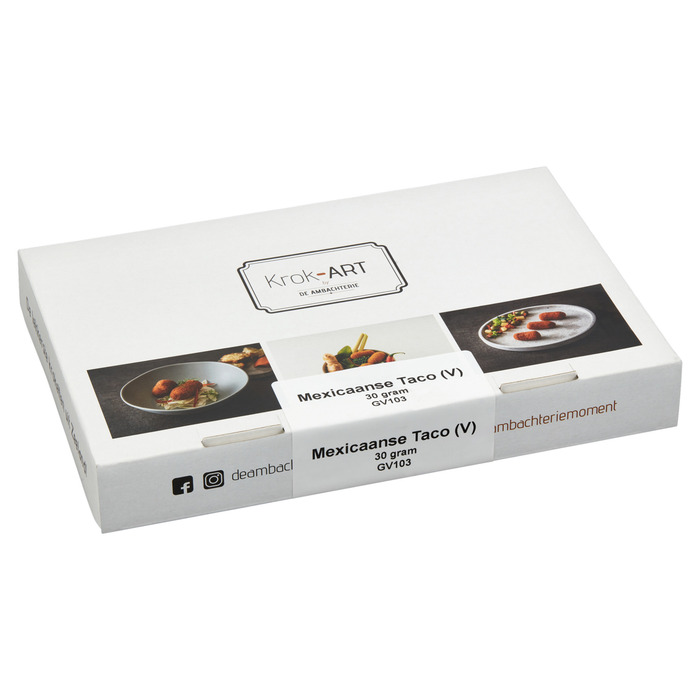 De Ambachterie Mexicaanse Taco Tapaskroketje 27 x 30 g (27 × 30g)