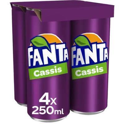 Fanta Cassis 250 ml (4 × 250ml)
